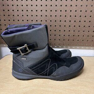 Merrell Womens Albany Sky J42316 Black Gray Purple Winter Boots Ankle US 9.5